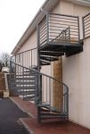 SPIRAL FIRE ESCAPE WITH POWDER COAT FINISH